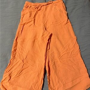 Blue Rain Orange Wide Leg Pants